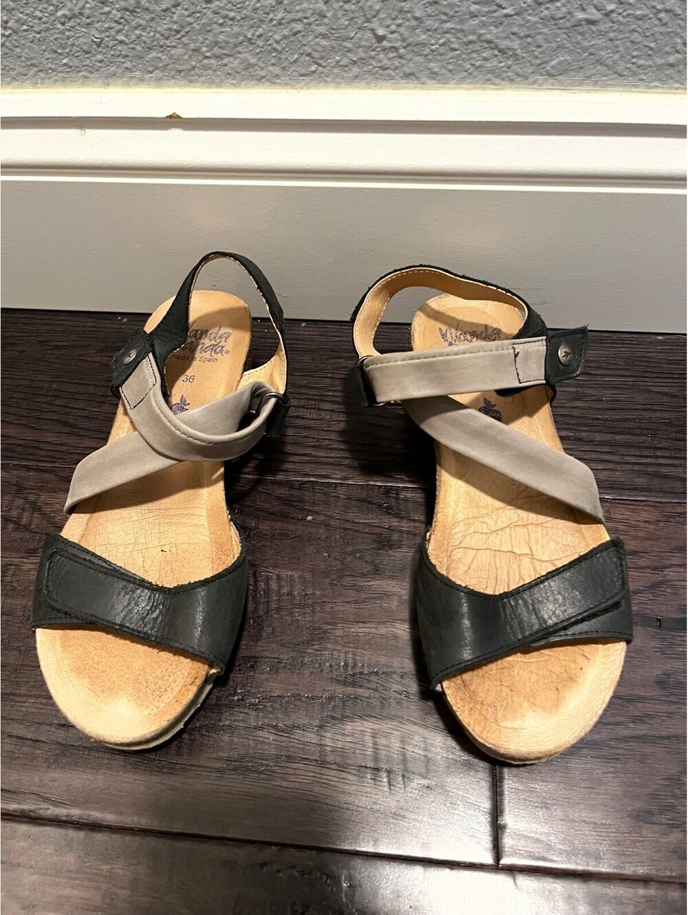Wanda Panda women’s Bilma black sandals